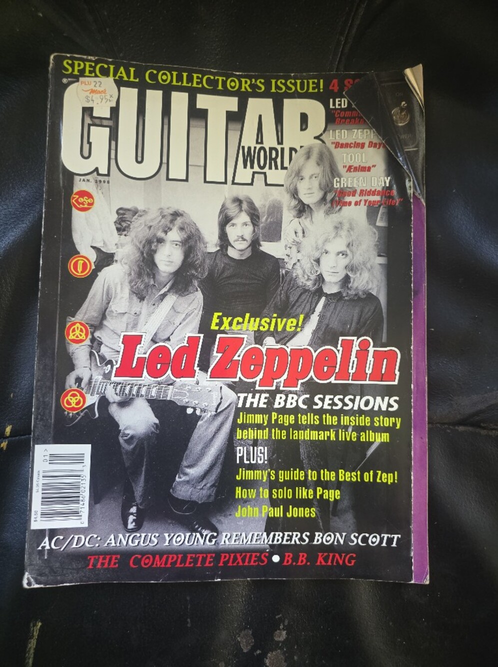 Guitar World Magazine January 1998 Led Zeppelin